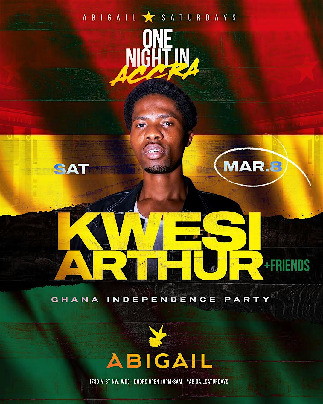 KWESI ARTHUR LIVE One Night In Accra (Ghana Independence) – Washington, DC