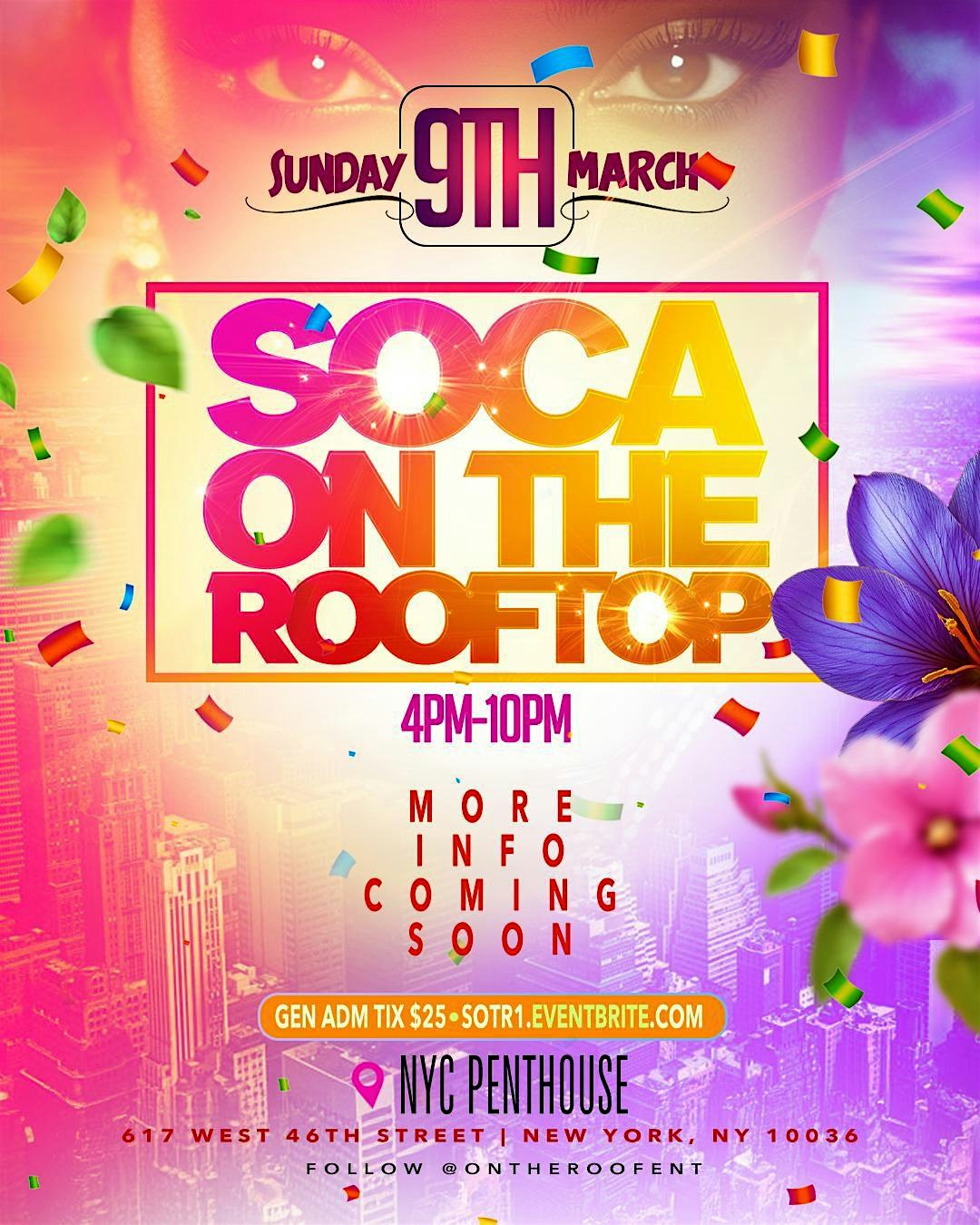 Soca On The Rooftop – New York, NY