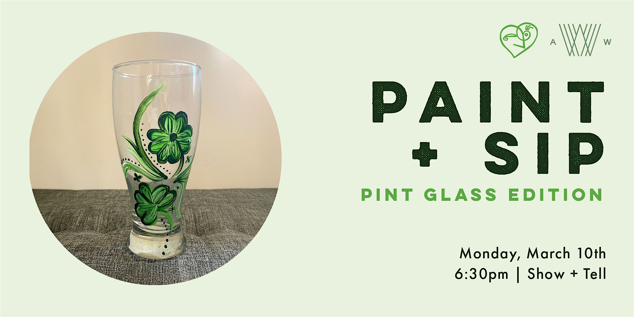 St Patricks Day Edition Paint + Sip with Practically Pikasso – Tampa, FL