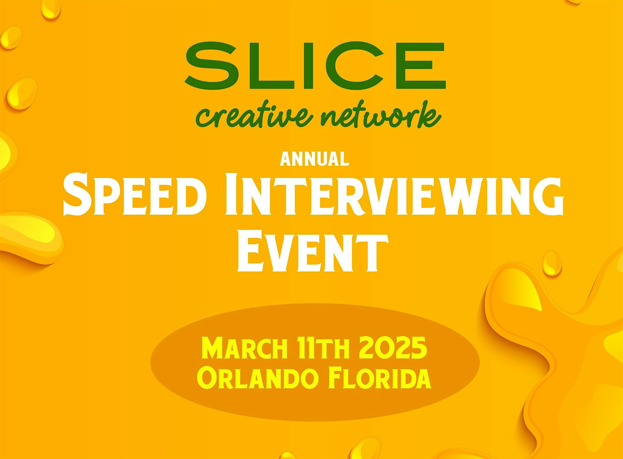 SLICE Speed Interviewing Event 2025 – Orlando, FL