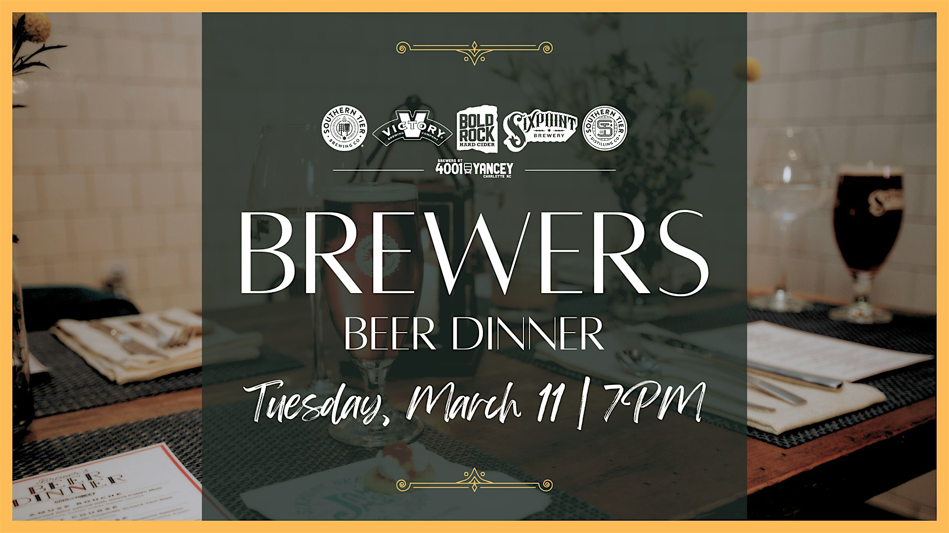 Brewers Beer Dinner – Charlotte, NC