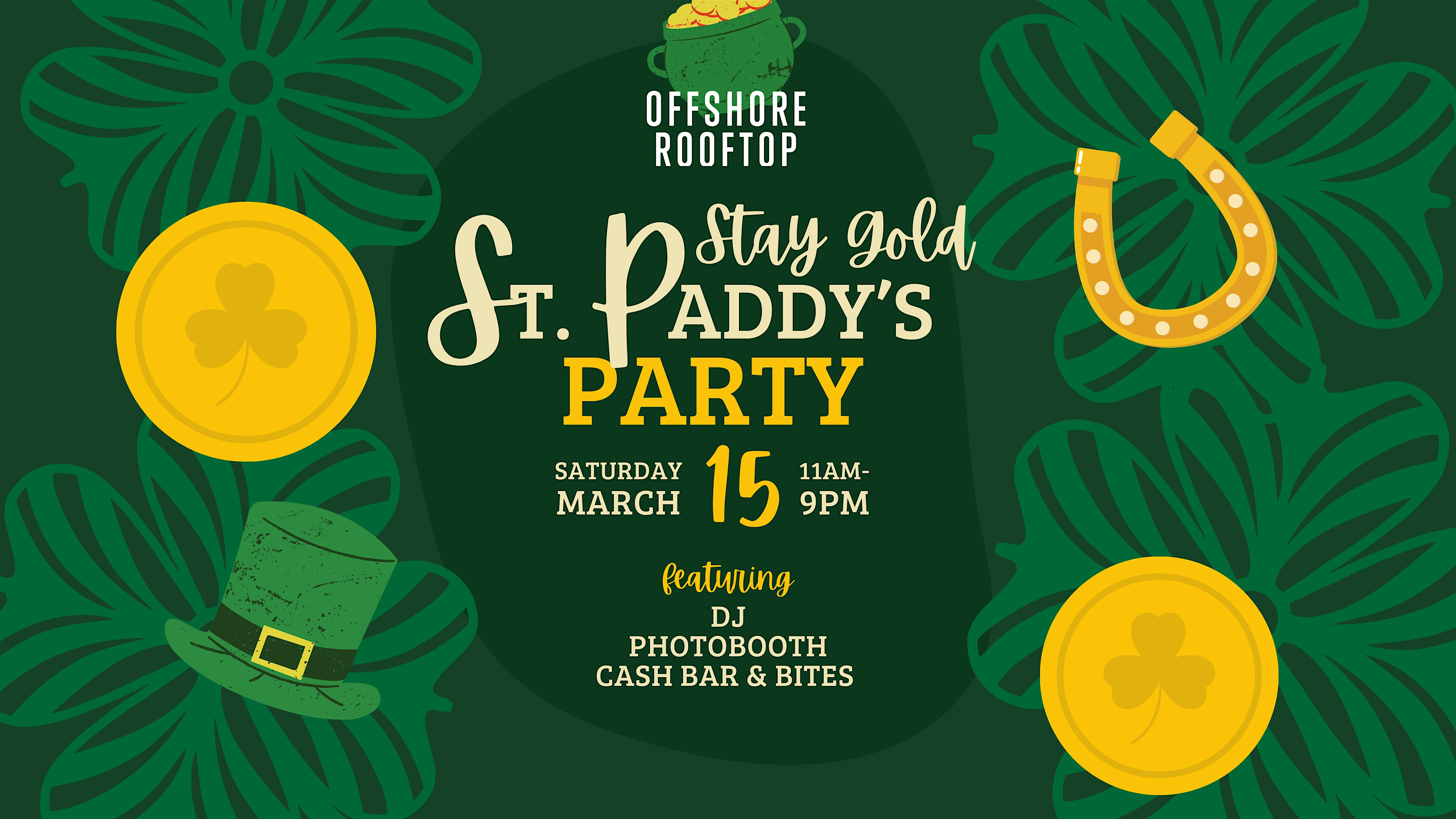 STAY GOLD ST. PADDY’S PARTY at Offshore Rooftop ☘️ – Chicago, IL