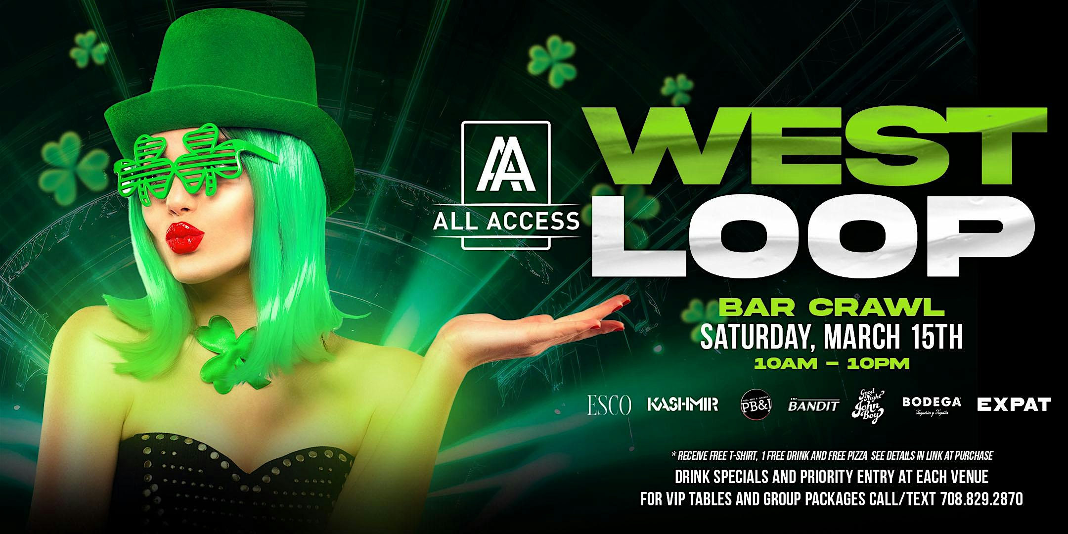 CHI-RISH ST. PATRICKS WEST LOOP BAR CRAWL |FREE PRE & AFTER PARTIES| – Chicago, IL