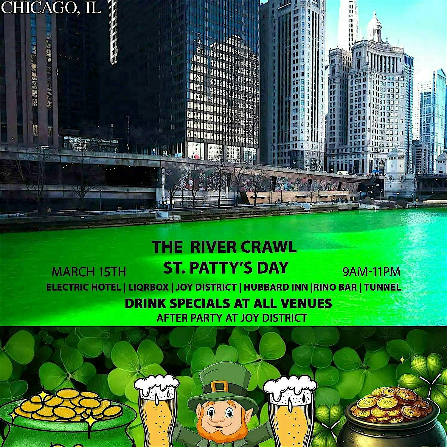 The River Crawl – St.Patty’s Day – Chicago, IL