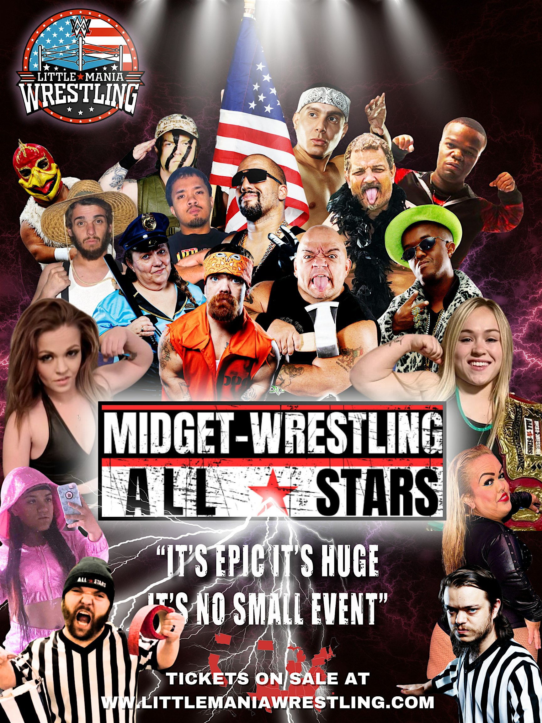 MIDGET-WRESTING ALL*STARS LIVE! IT’S HUGE IN WEST PALM BEACH, FL at The Banyan Live – West Palm Beach, FL