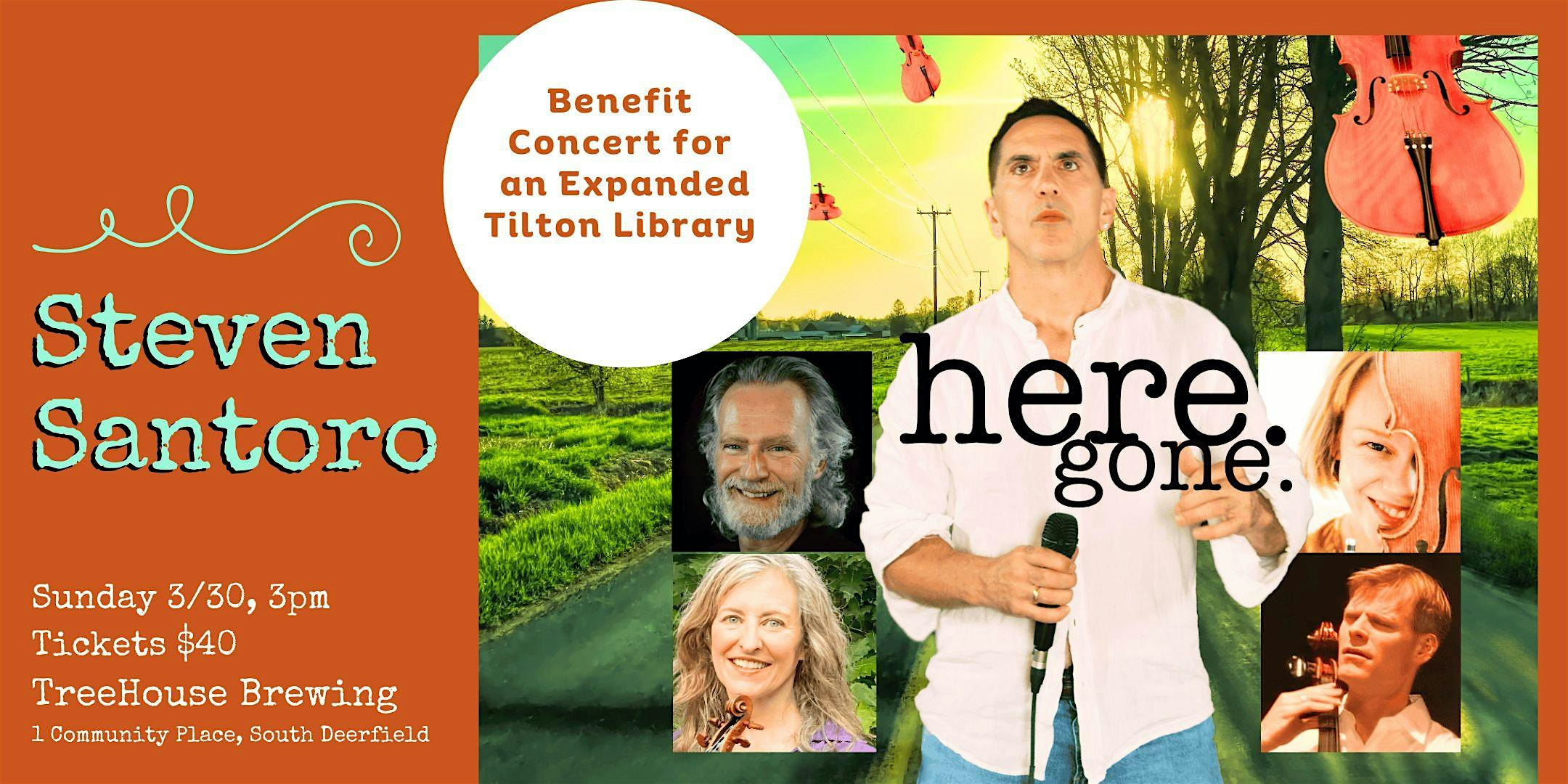 Benefit Concert: Steven Santoro and String Quartet at Tree House Brewing Company – Deerfield – Deerfield, MA