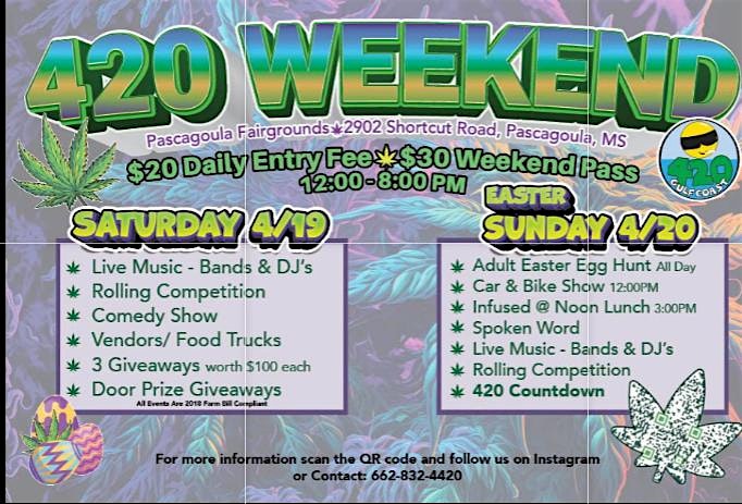 420 Gulf Coast & MS Canna Health Festival at Jackson County Fairgrounds – Pascagoula, MS