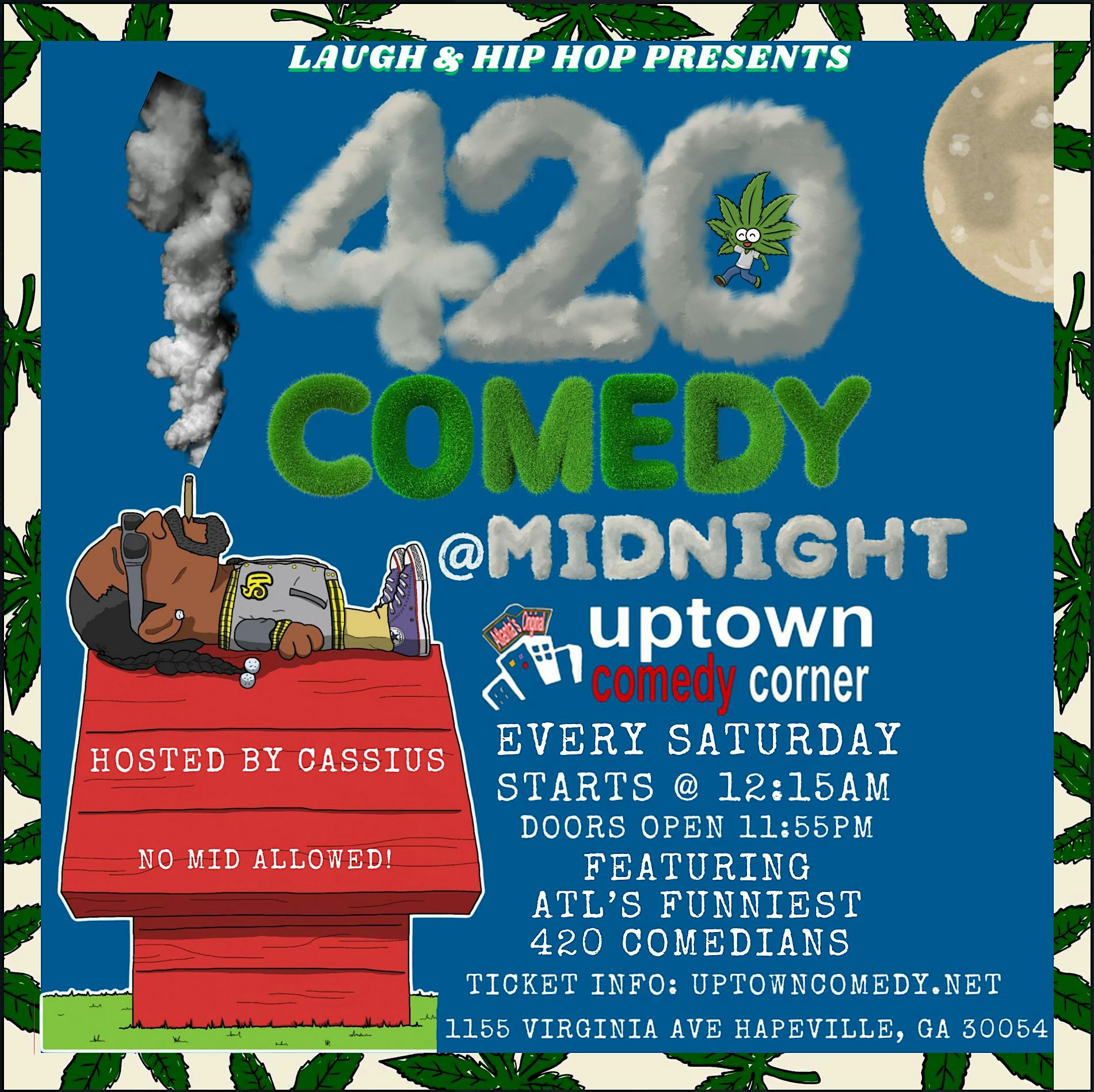 THE HIGH-LARIOUS MIDNIGHT COMEDY SHOW at Uptown Comedy Corner – Hapeville, GA