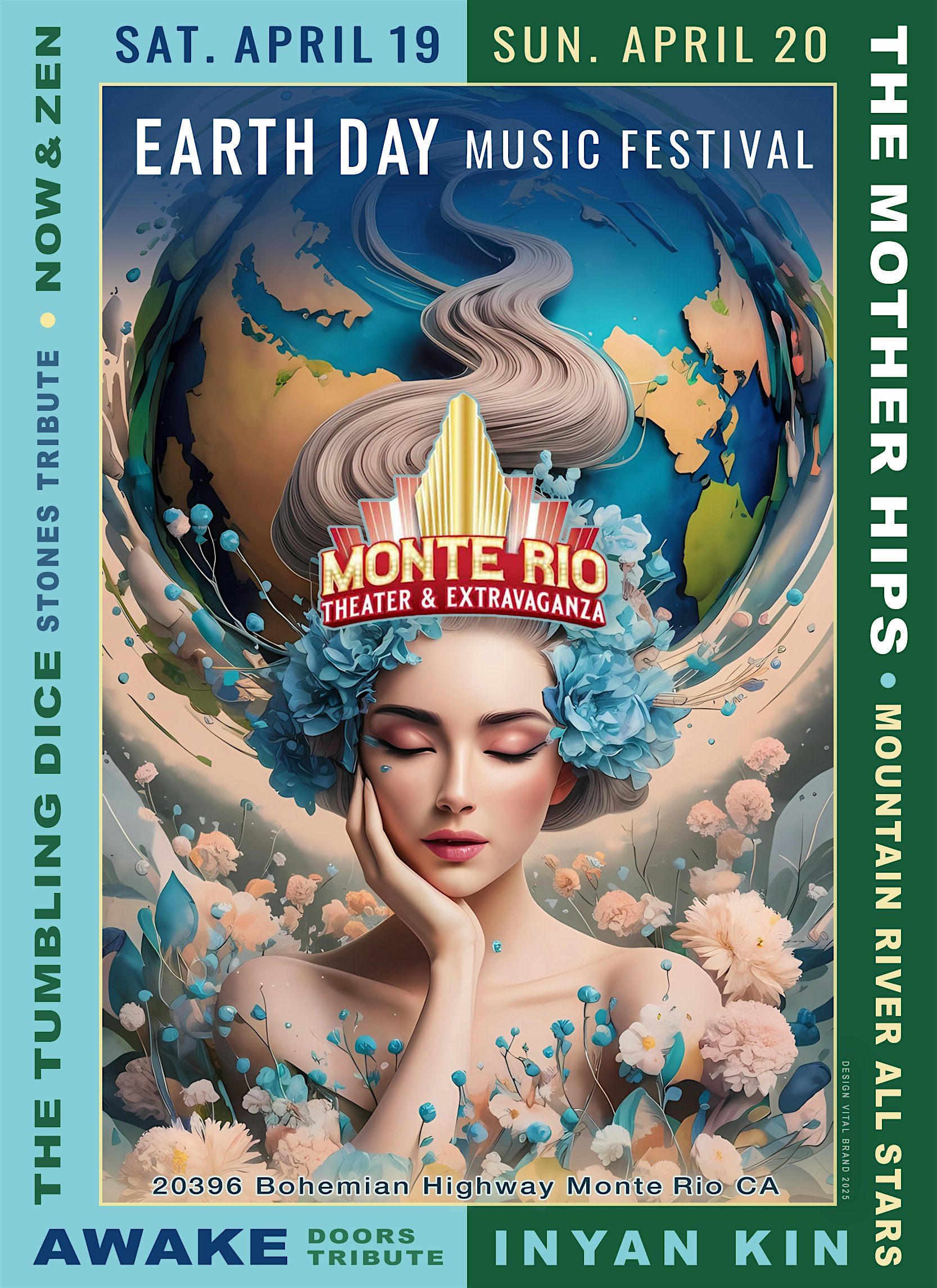 4/20 EARTH DAY MUSIC FESTIVAL with THE MOTHER HIPS. at Monte Rio Theater & Extravaganza – Monte Rio, CA