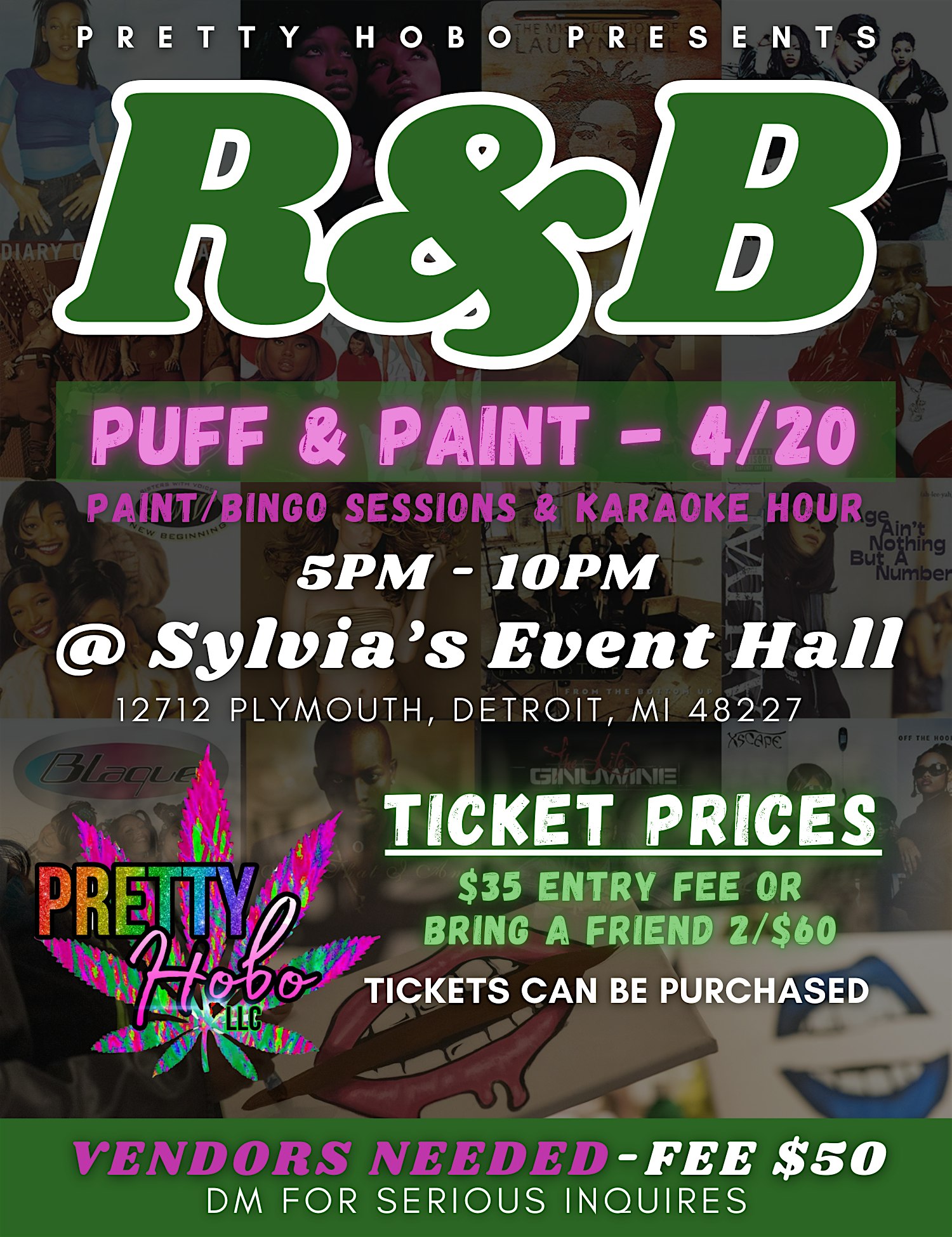 P.H Puff & Paint 420 R&B Night at 12712 Plymouth Rd – Detroit, MI