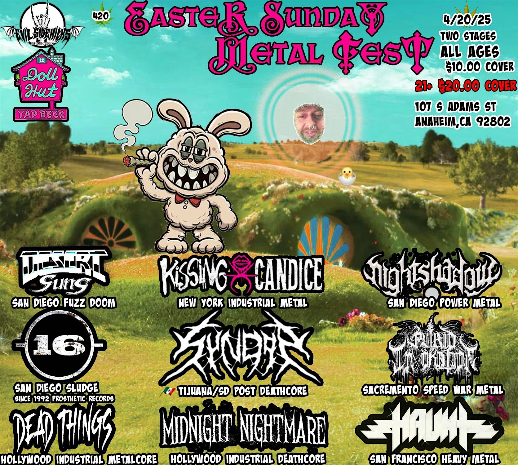 Easter Sunday Metal Fest at Doll Hut – Anaheim, CA