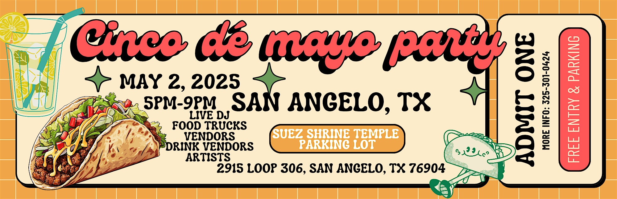 Cinco De Mayo Party at Shriner Temple Parking Lot – San Angelo, TX