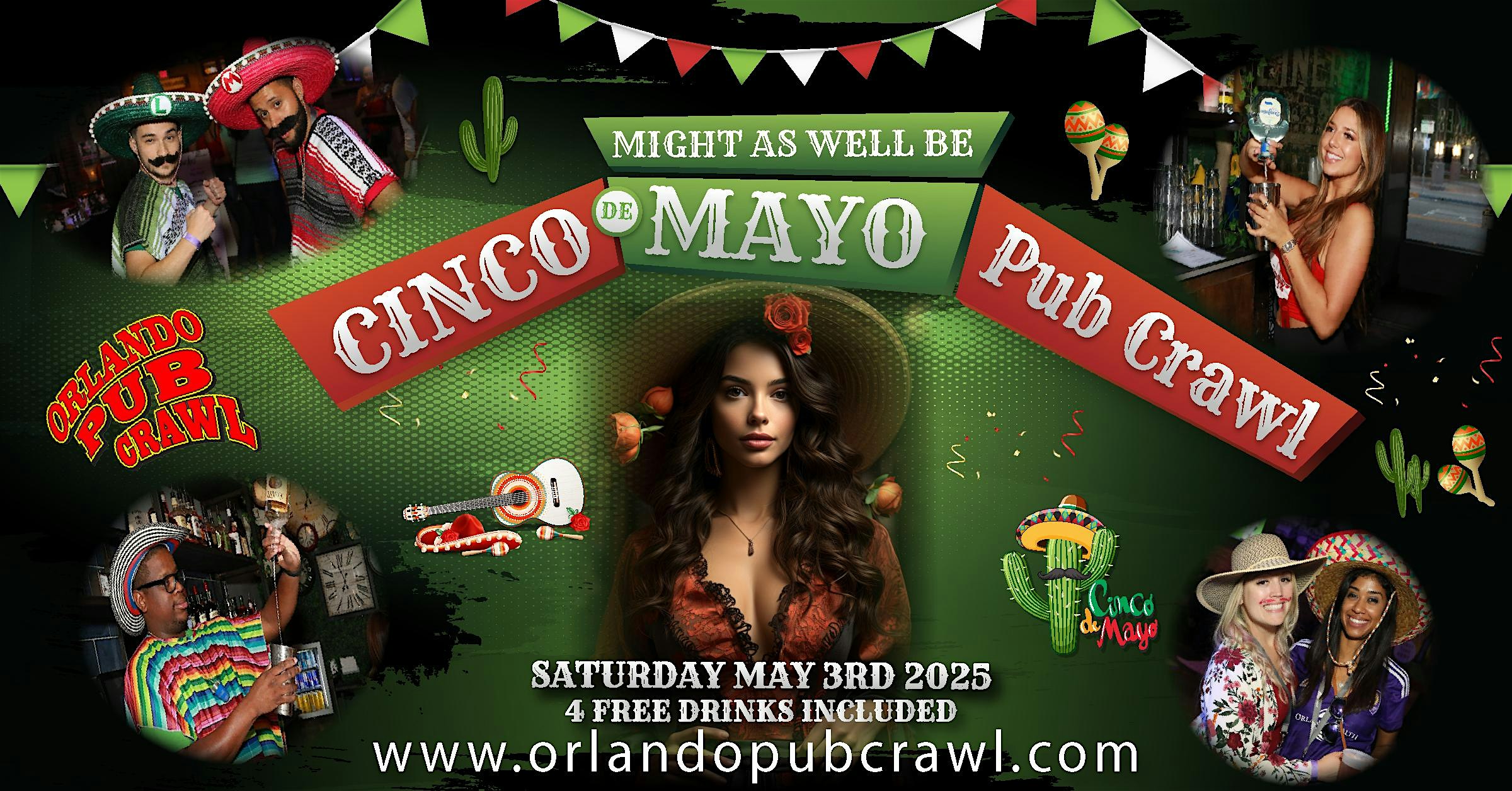 Might as Well Be Cinco Pub Crawl at Elixir Kitchen and Bar – Orlando, FL