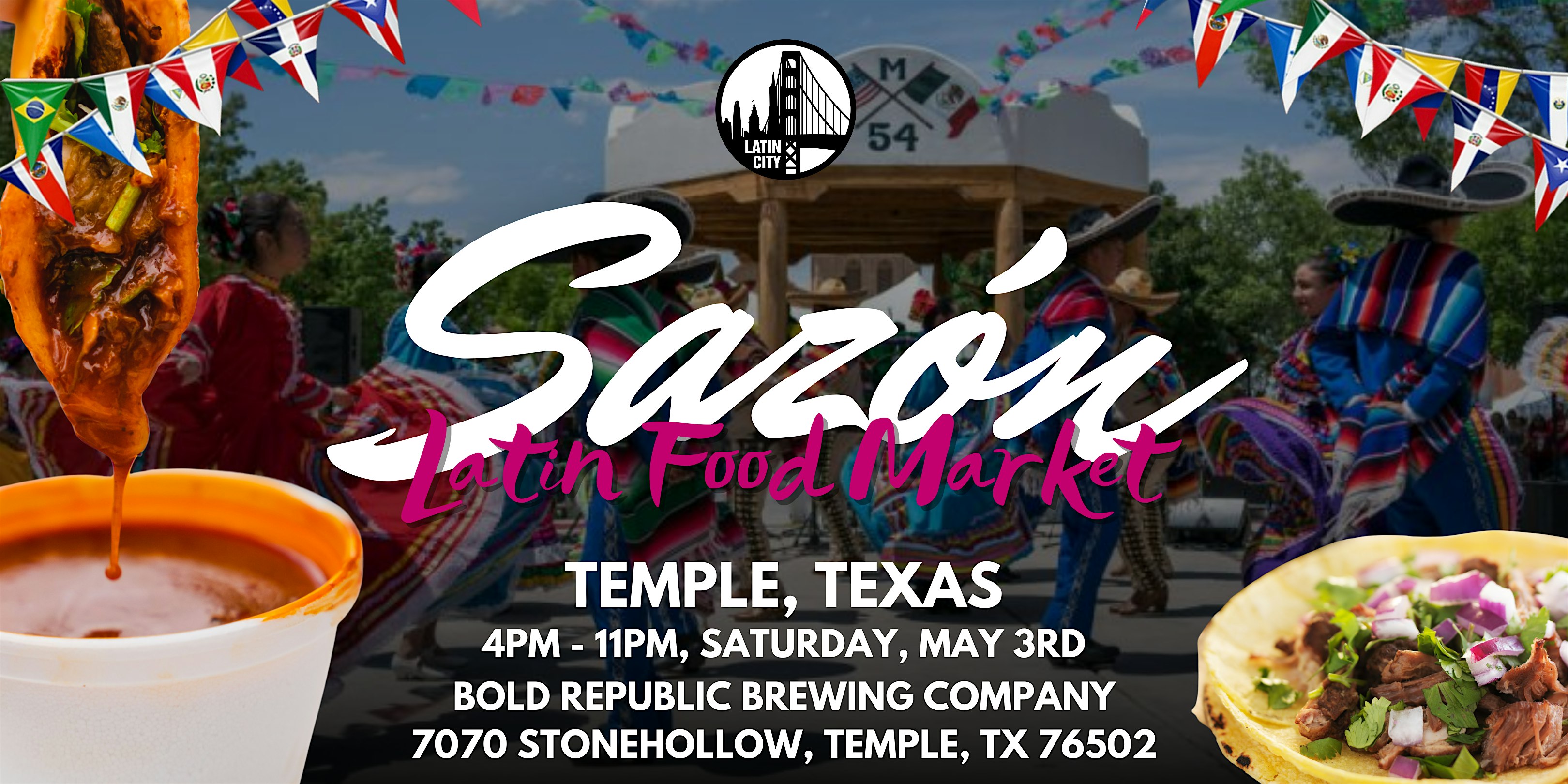 Sazon Latin Food Market in Temple: Cinco de Mayo – Family Friendly at Bold Republic Brewing Company – Temple, TX