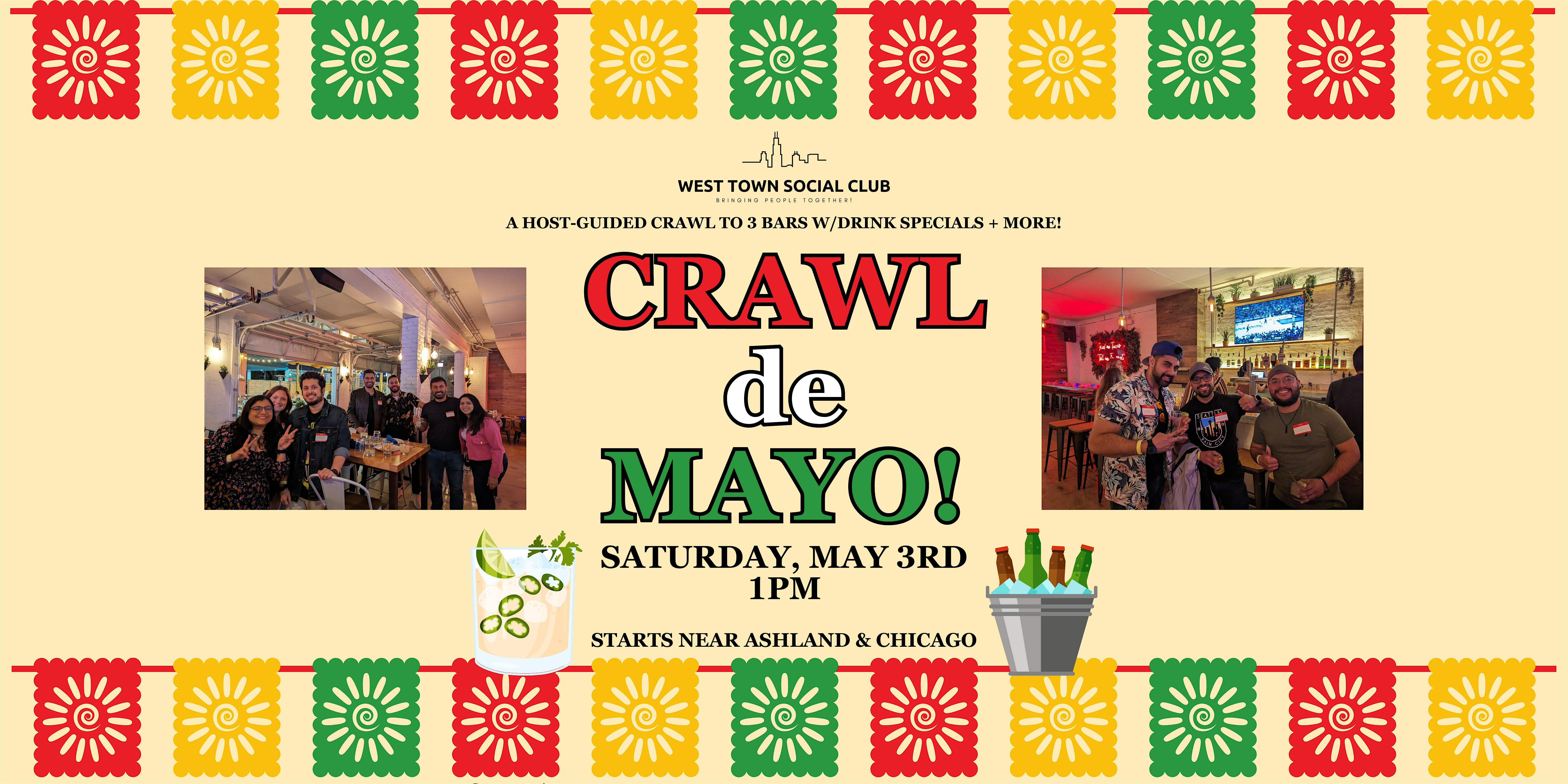 Crawl de Mayo! at North Ashland Avenue & West Chicago Avenue – Chicago, IL