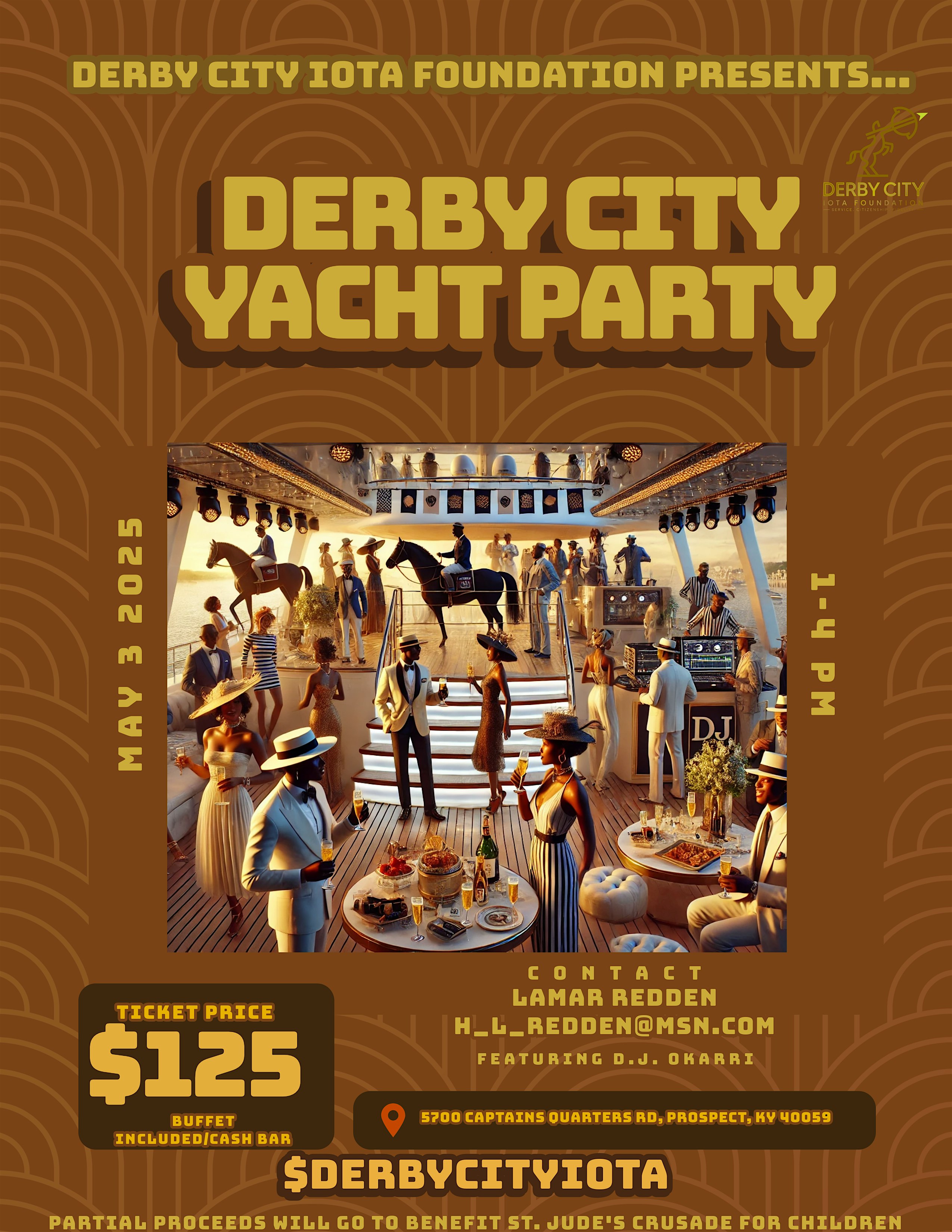 Derby City Yacht Party at Captain’s Quarters Riverside Grille – Prospect, KY