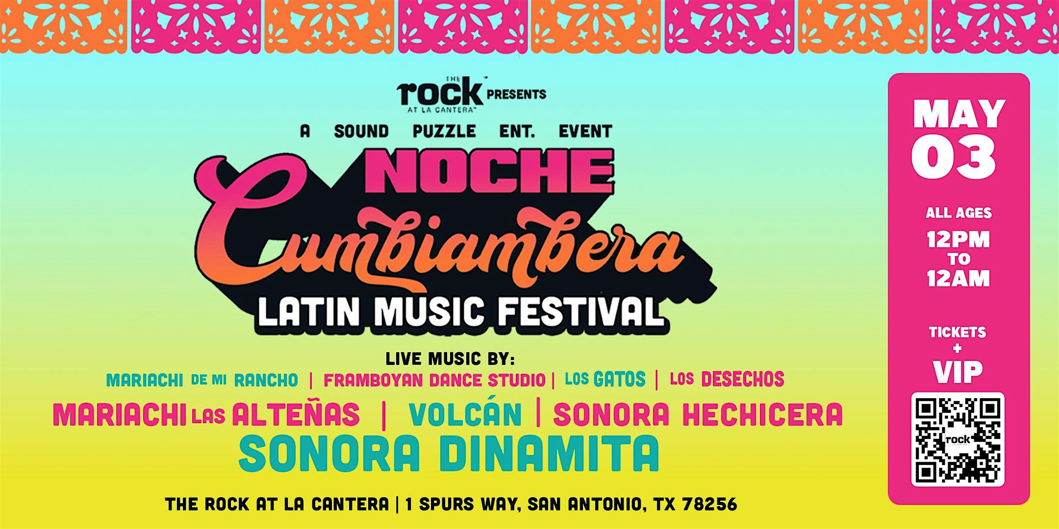 Noche de Cumbiambera at The Rock at La Cantera – Latin Music Festival – San Antonio, TX