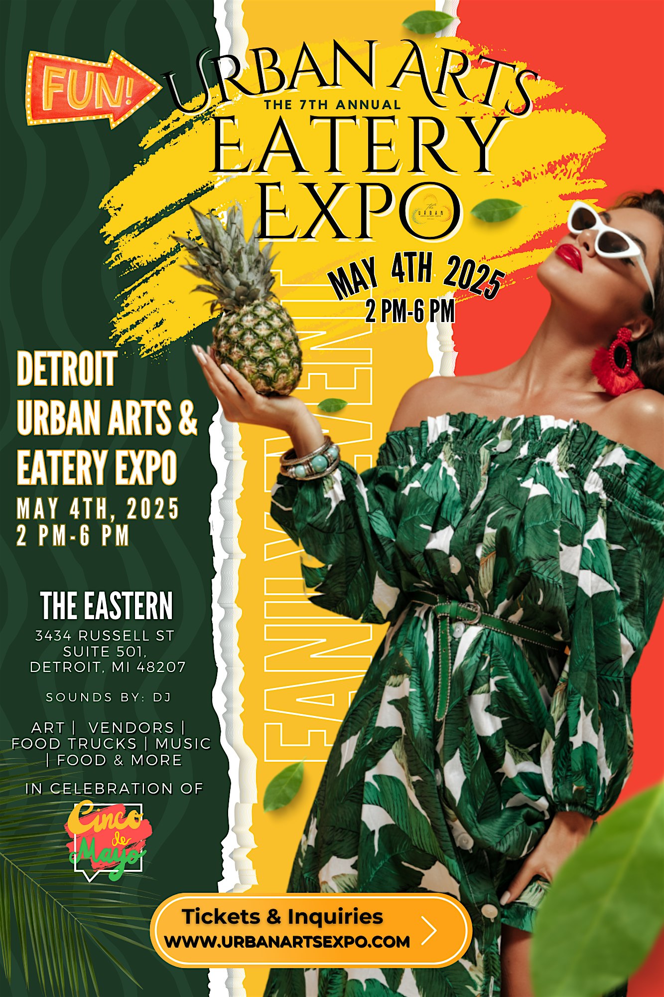 URBAN ARTS AND EATERY EXPO CINCO DE MAYO at The Eastern – Detroit, MI