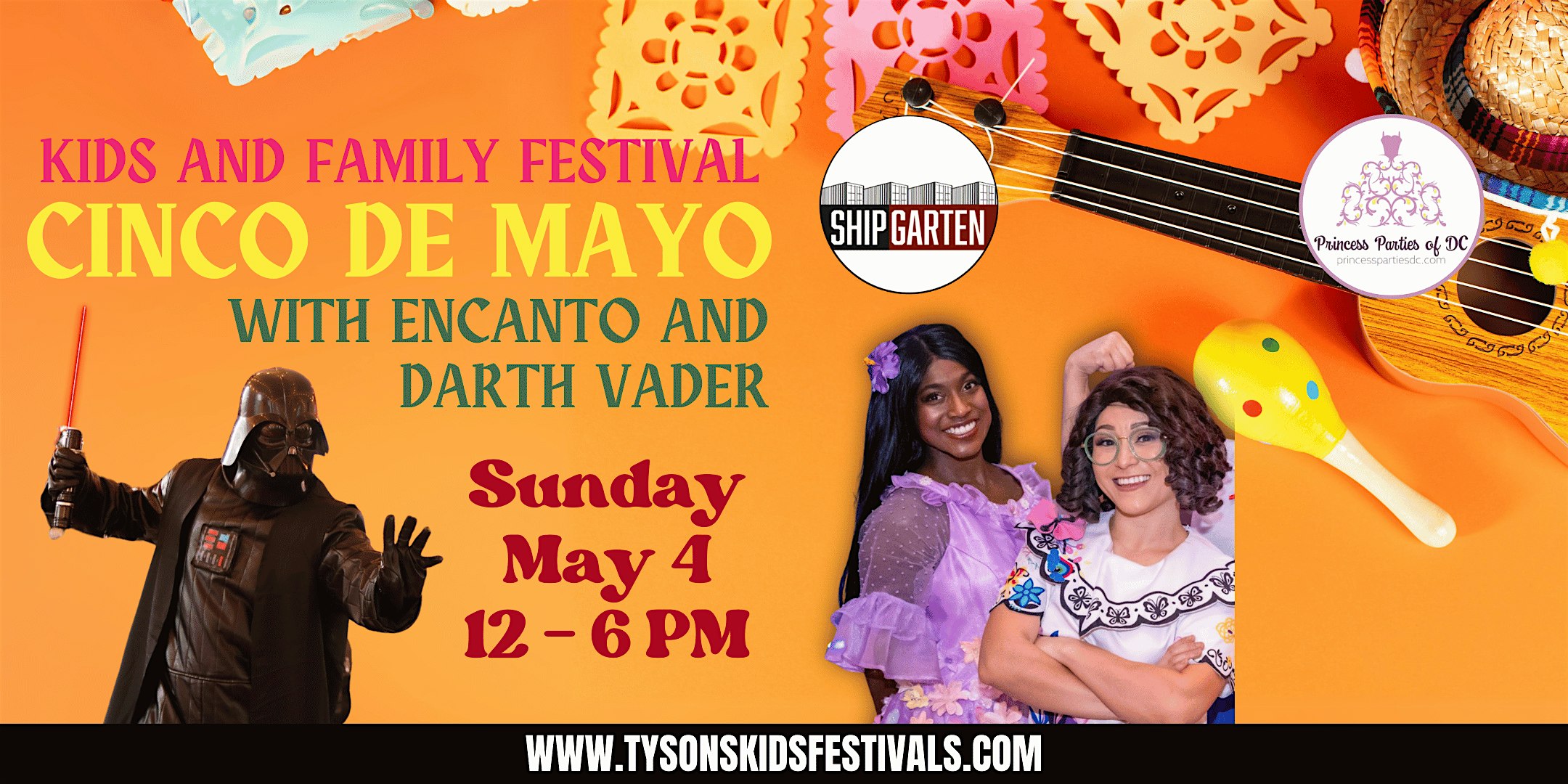 Encanto and Darth Vader Host Cinco De Mayo Kids Festival at Shipgarten – Mclean, VA