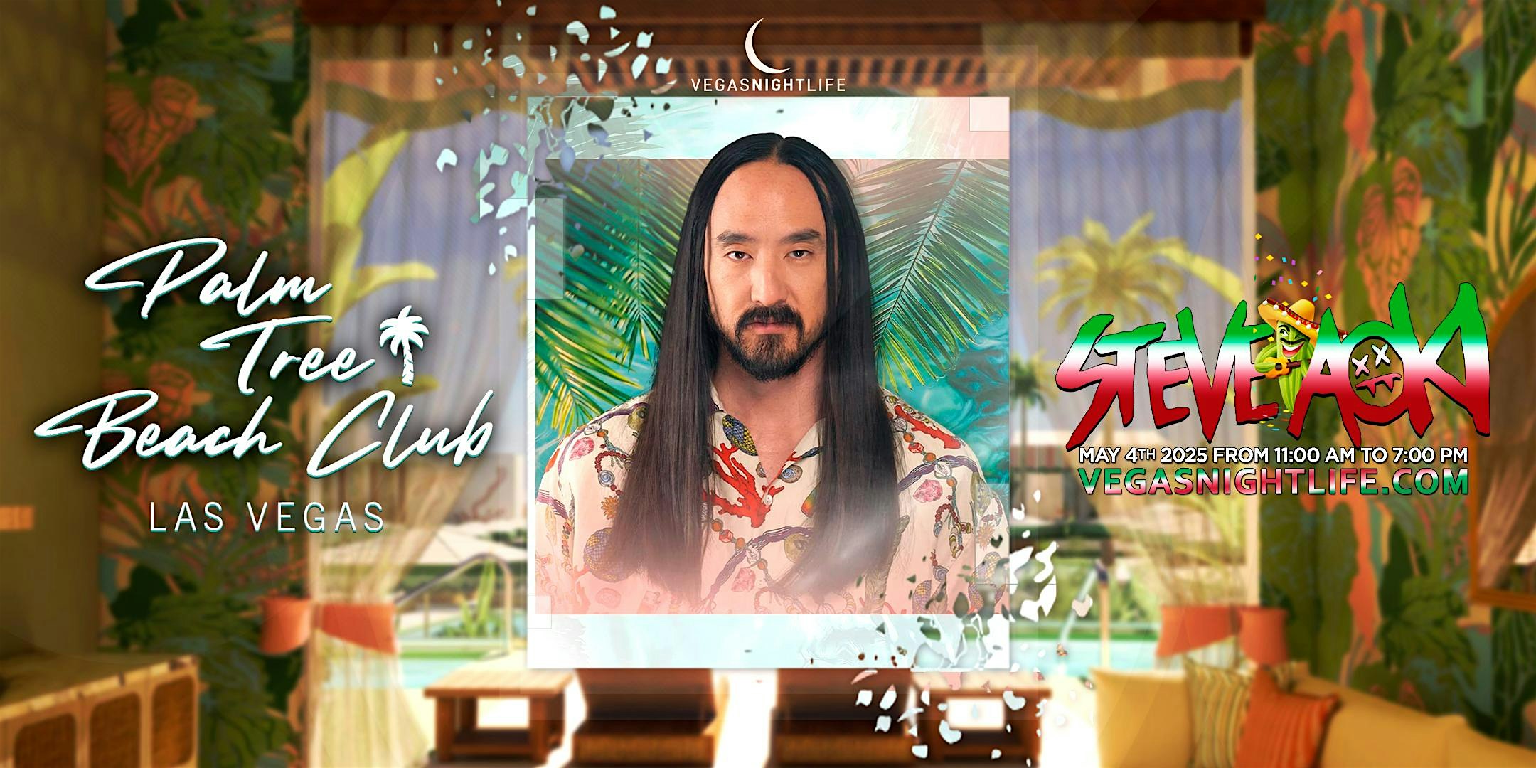 Steve Aoki | Cinco De Mayo Sunday Party Vegas | Palm Tree Beach Club at Palm Tree Beach Club Las Vegas – Las Vegas, NV