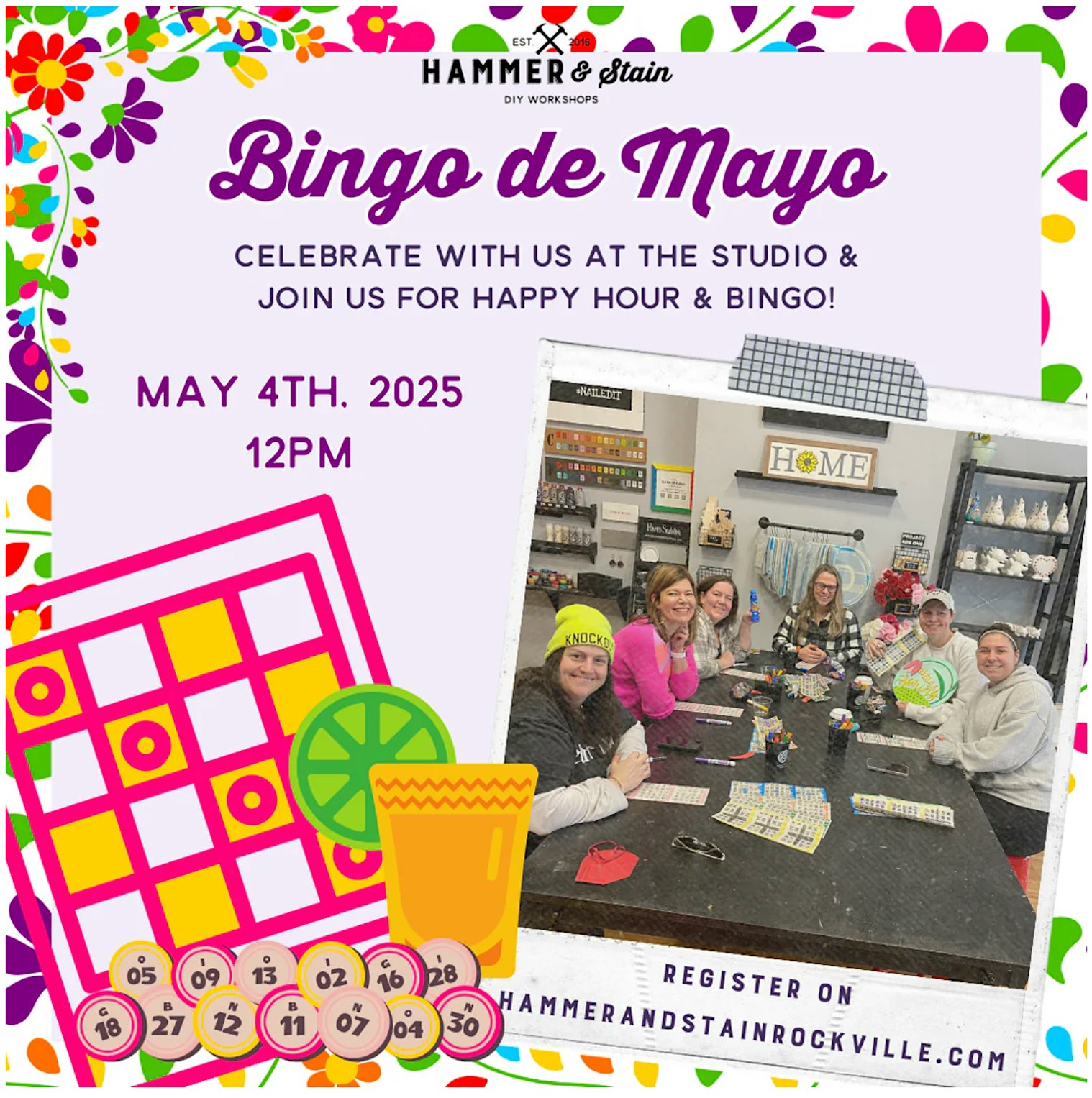 Bingo de Mayo at Hammer & Stain Rockville, Gibbs Street, Rockville, MD, USA – Rockville, MD