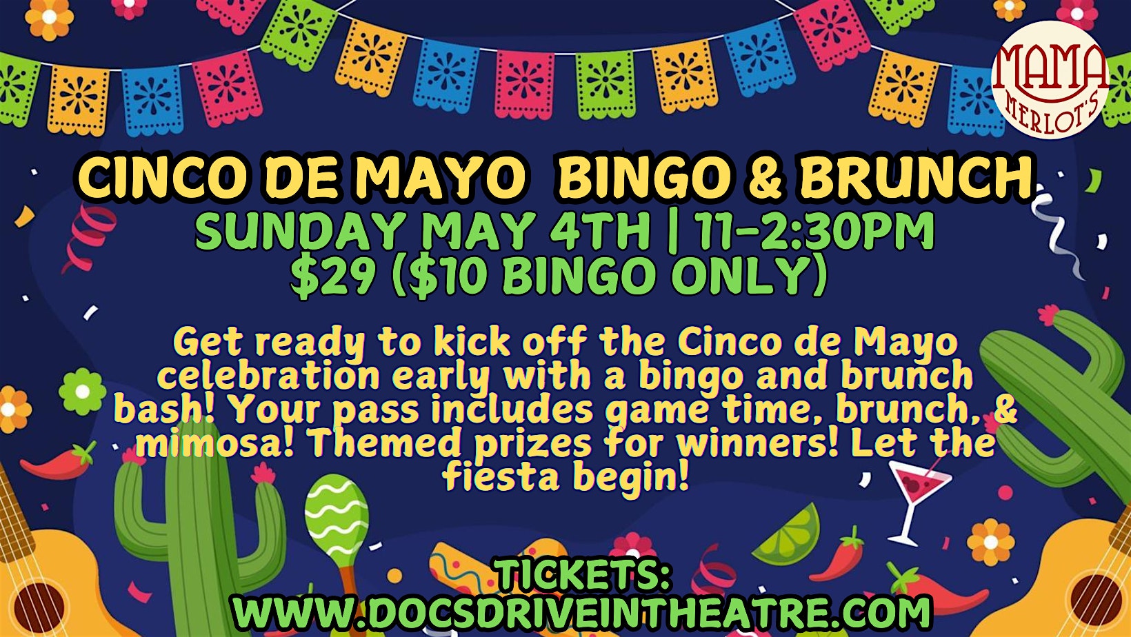 Cinco de Mayo Bingo & Brunch at the Speakeasy at Mama Merlot’s Speakeasy – Buda, TX