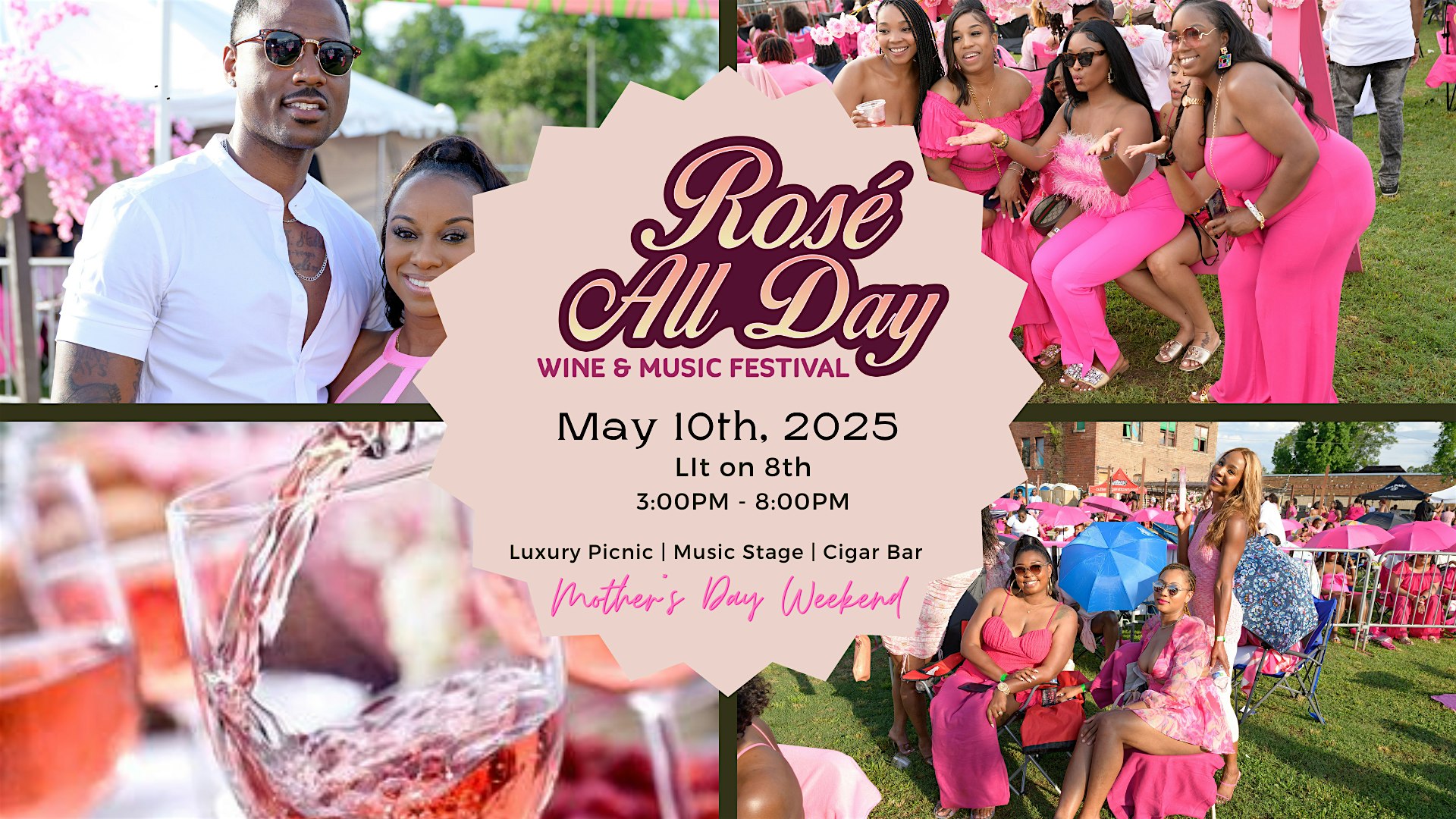 Rosè All Day Wine & Music Festival 2025 at Lit on 8th – Birmingham, AL