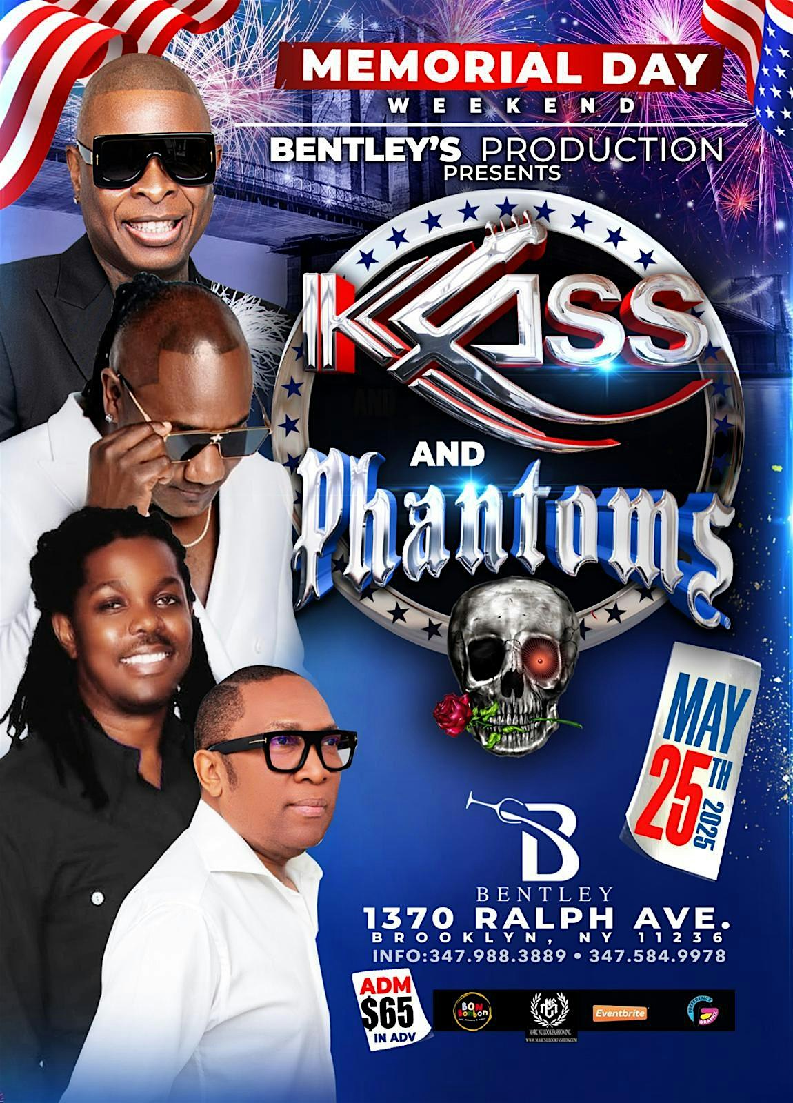 KLASS & PHANTOMS LIVE AT BENTLEY’S MEMORIAL DAY WEEKEND SUNDAY 5/25 at 1370 Ralph Ave – Brooklyn, NY