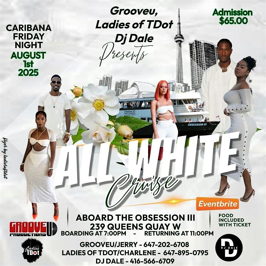 All white Caribana Boat Cruise at 239 Queens Quay W – Toronto, Canada