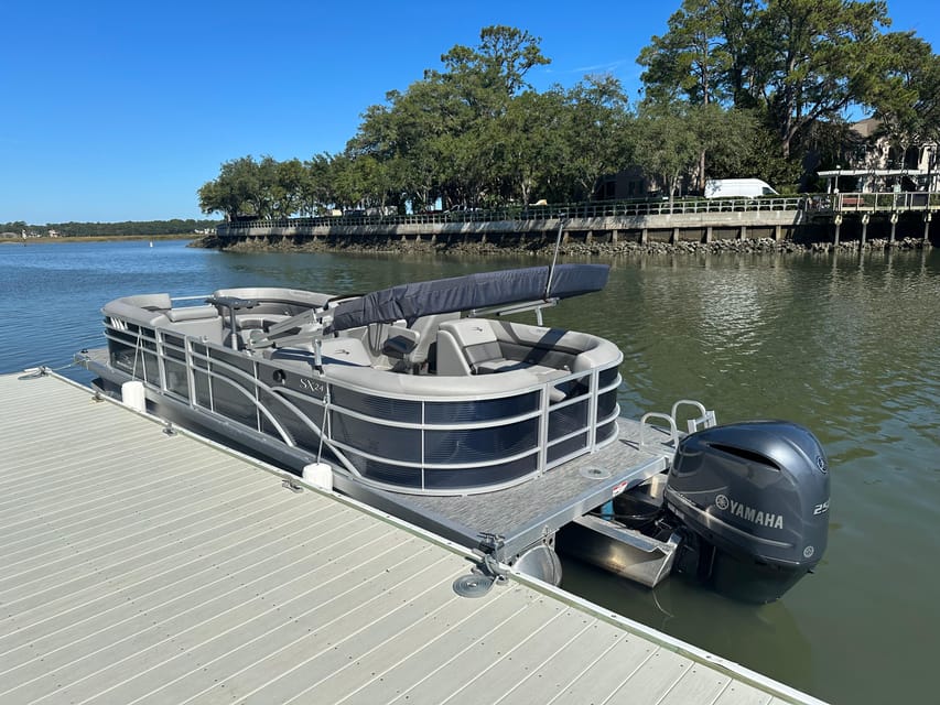 2 Hour Private 24 ft. Luxury Pontoon Hilton Head Boat Rental – Hilton Head Island, South Carolina