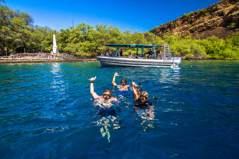 Big Island: Kona Half-Day Boat Tour with Snorkeling & Lunch – Honaunau-Napoopoo, Hawaii