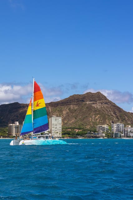 Board from Waikiki Beach for our Aloha Hour Sail – Honolulu, Hawaii