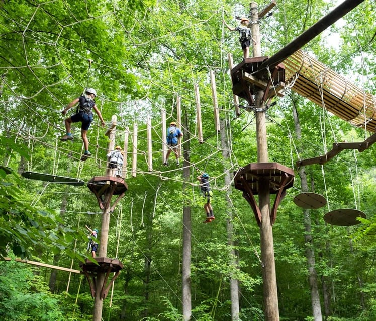 Bryson City: Zip Line Adventure Park Pass with Gear – Nantahala Outdoor Center, North Carolina