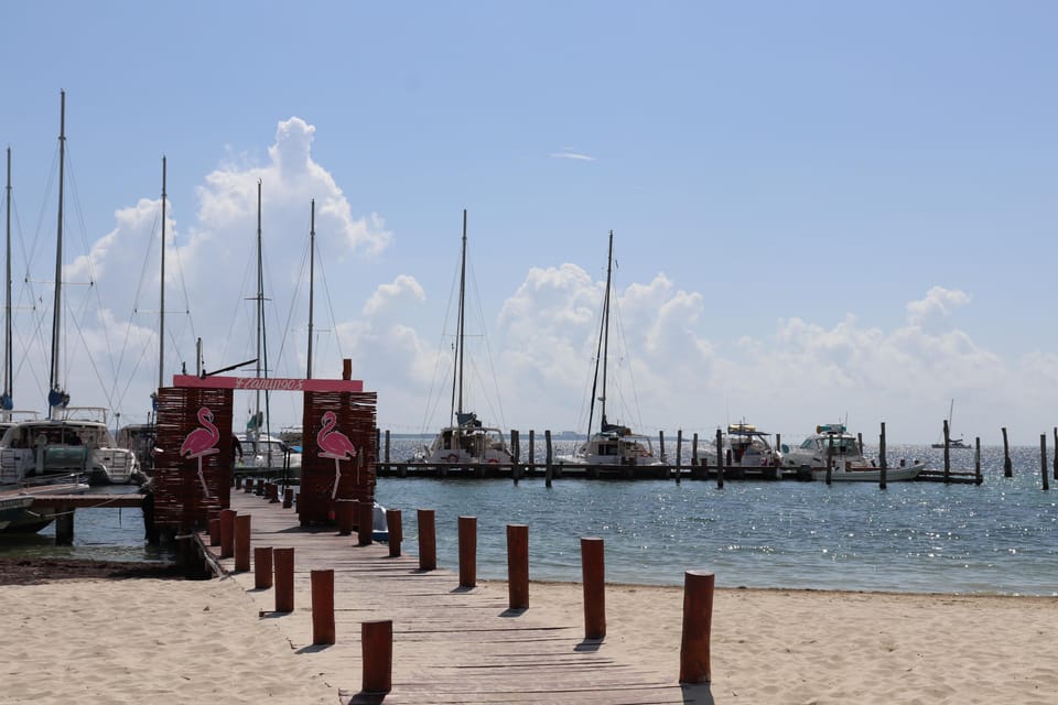 Cancún: Isla Mujeres Catamaran Cruise with Snorkeling – Icebar Beach Club, Mexico