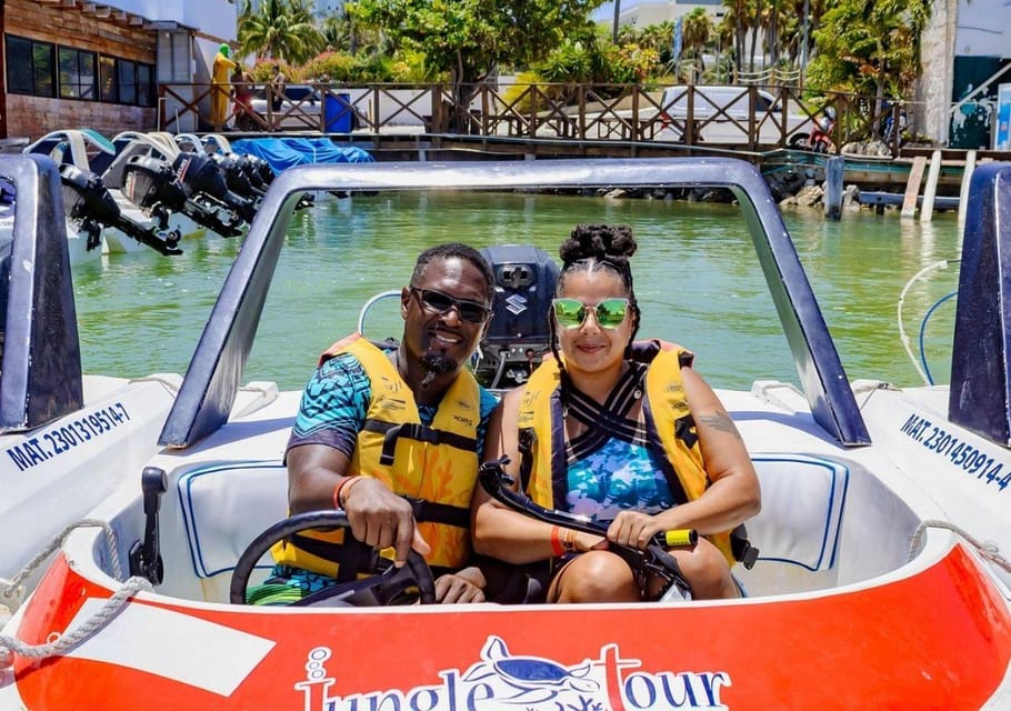 Cancun: Jungle Tour Speedboat and Snorkel Tour – Cancún, Mexico