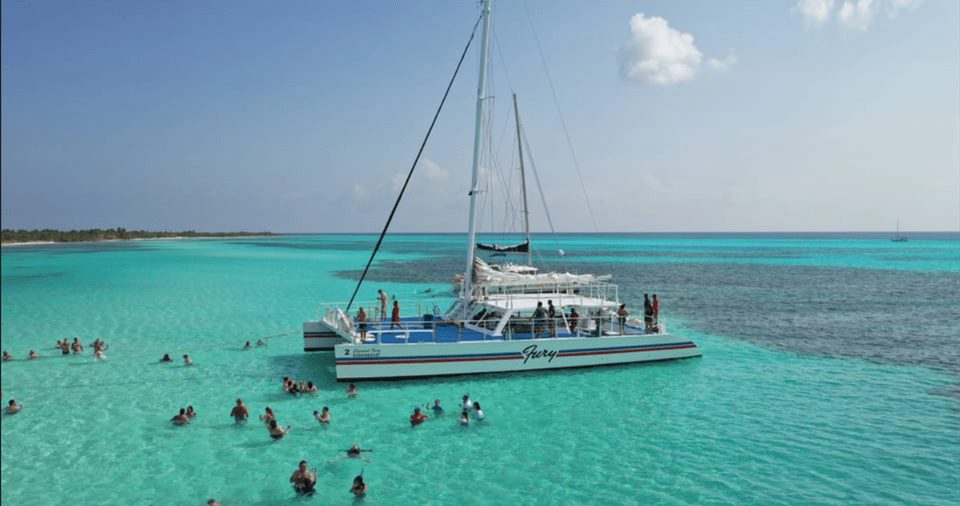 Cozumel: Catamaran to the sky, palancar, and beach club (food/open bar) – Fury Private Beach Club, Mexico