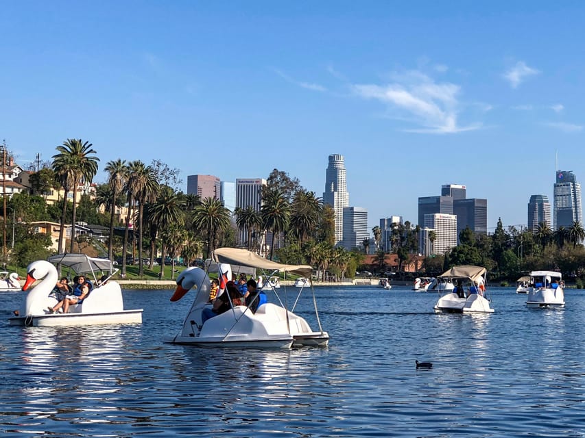 Echo Park Lake: Swan Pedal Boat Rental – Los Angeles, California