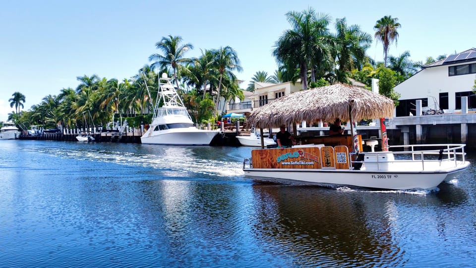 Fort Lauderdale: Private Tiki Boat Tour up to 6 people – Fort Lauderdale, Florida