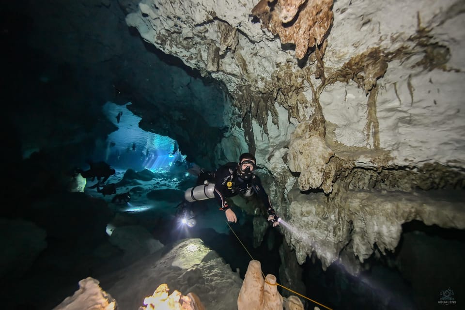 From Cancun: 2 Dives in Cenote Dos Ojos for Certified Divers – Tulum, Mexico