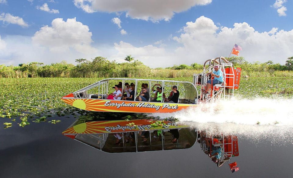 From Miami: Everglades Airboat, Wildlife Show & Bus Transfer – Miami, Florida