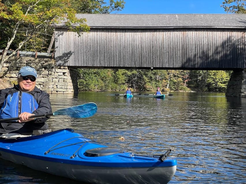 Guided Covered Bridge Kayak Tour, Southern Maine – Presumpscot River, Maine