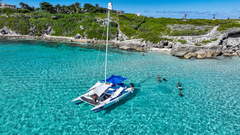 Isla Mujeres: Full Day Private Catamaran with Snorkeling – , Mexico