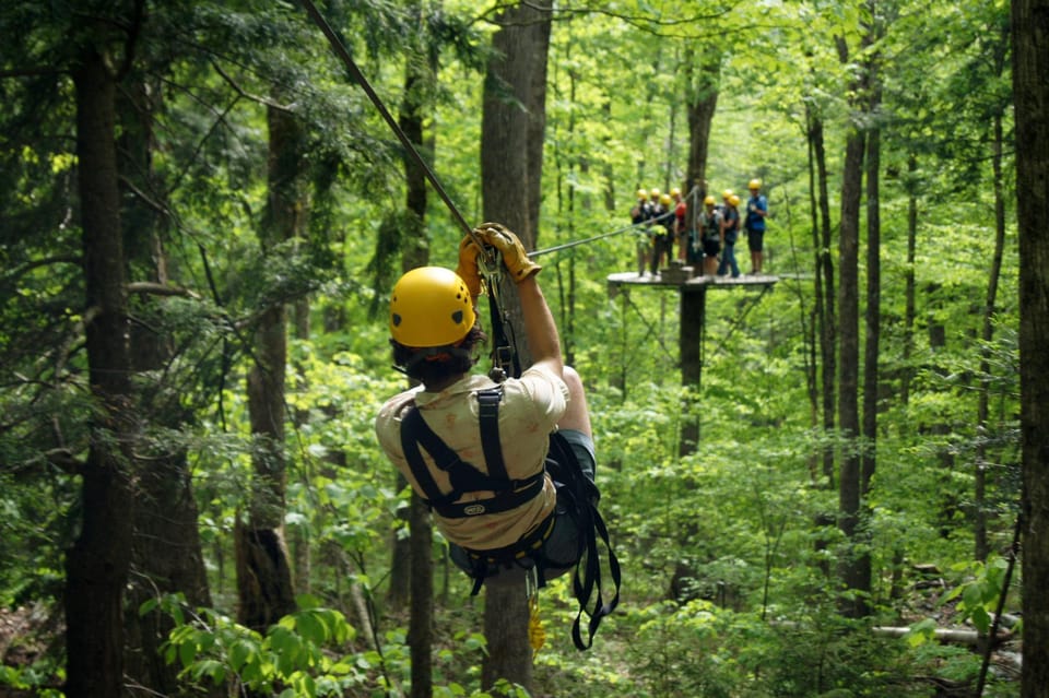 Jeffersonville, VT: ArborTrek Zipline Canopy Tour – Morses Mill, Vermont