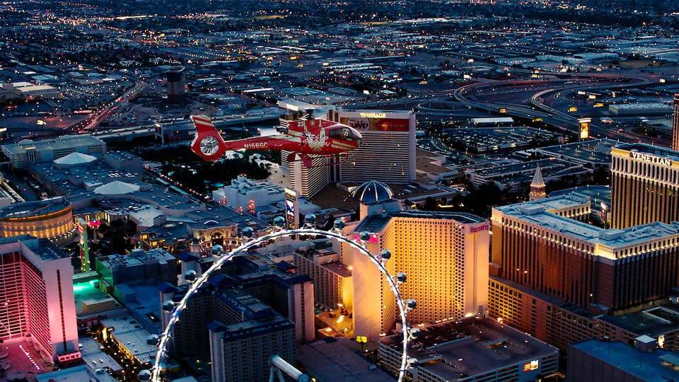 Las Vegas: Night Helicopter Flight over Las Vegas Strip – Las Vegas, Nevada