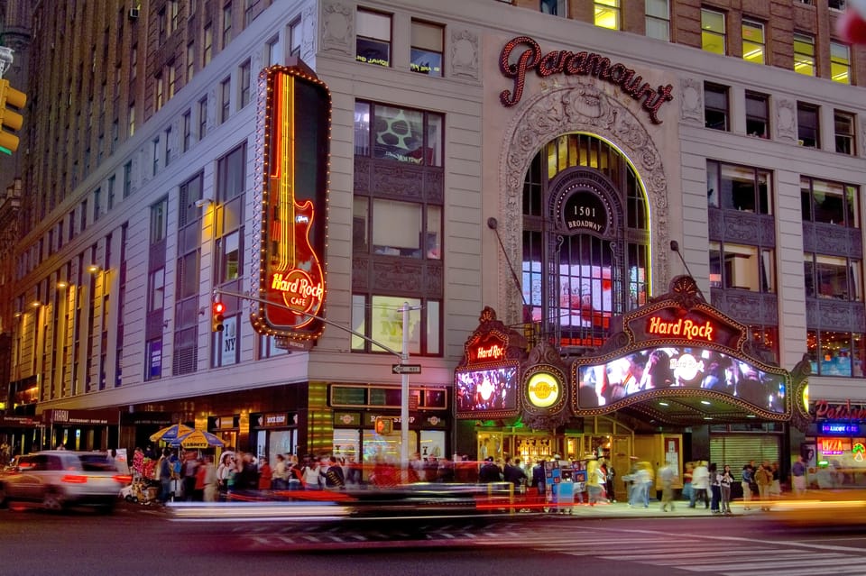 Meal at Hard Rock Cafe New York Times Square – New York City, New York