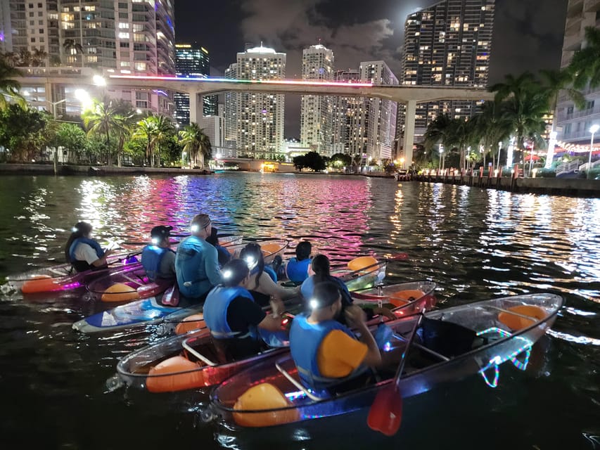 Miami: Guided LED-Lit Kayak Night Tour with Drinks – Miami, Florida