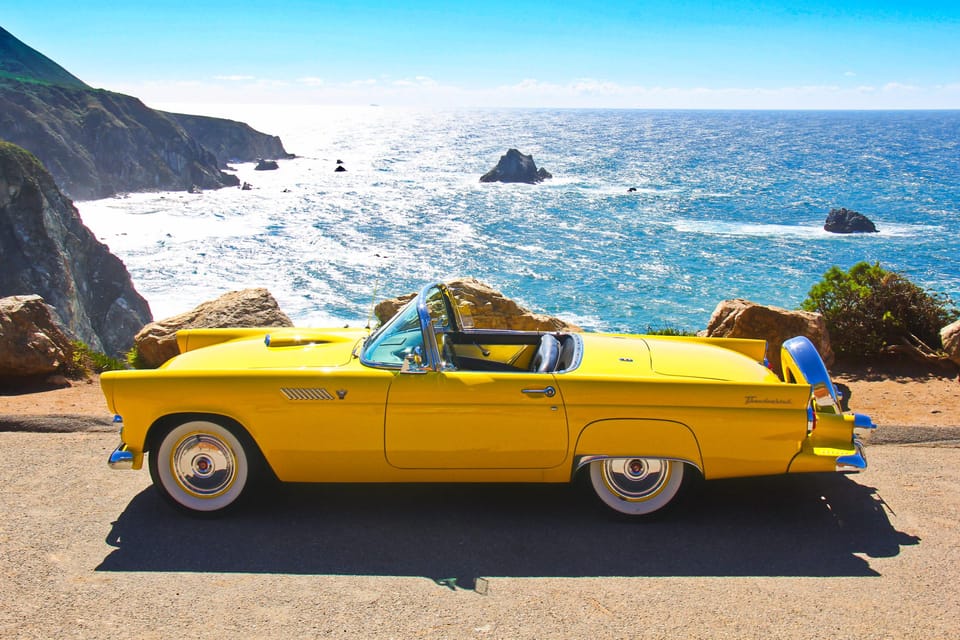 Monterey & Big Sur: 1955 Ford Thunderbird Convertible Rental – Monterey, California