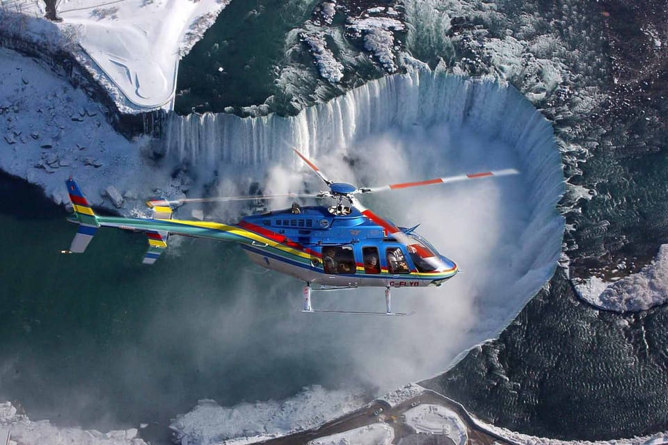 Niagara Falls, ON: Helicopter Ride with Boat & Skylon Lunch – Niagara Falls, Canada