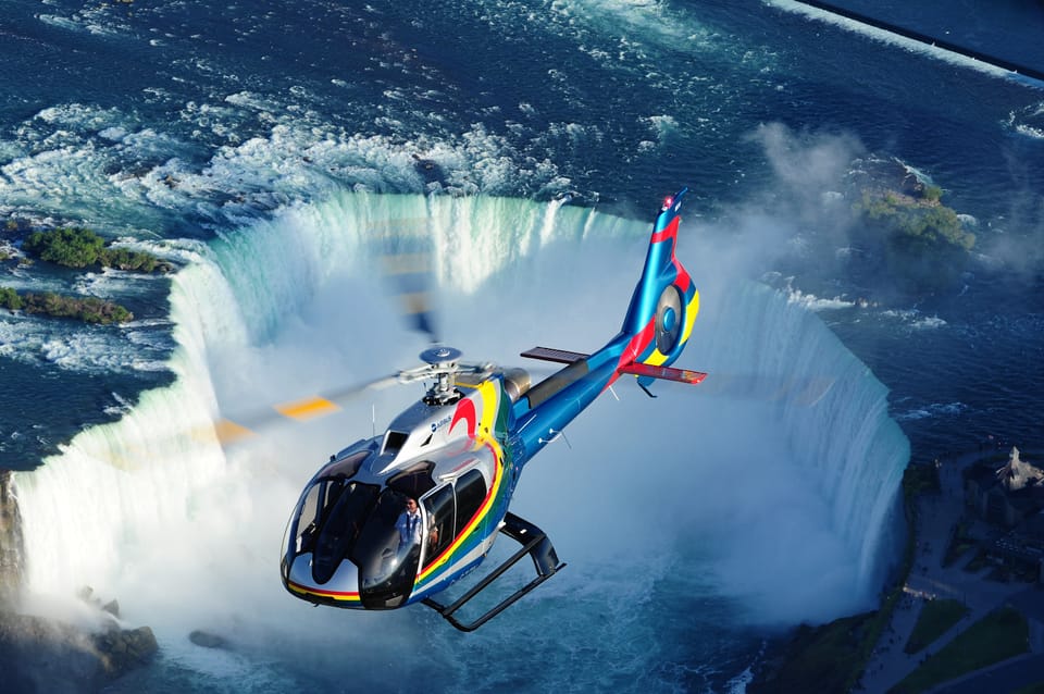 Niagara Falls USA: Boat Tour & Helicopter Ride with Transfer – Niagara Falls, New York