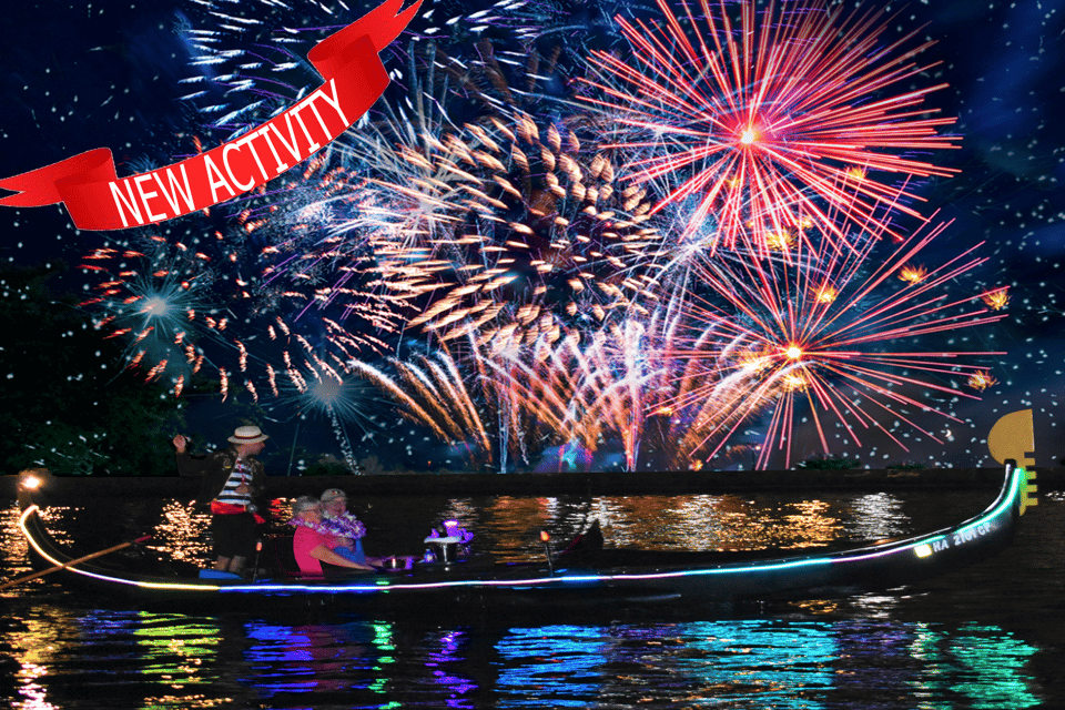 Oahu: Fireworks Cruise – Ultimate Luxury Gondola with Drinks – Honolulu, Hawaii